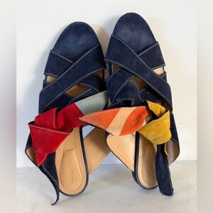 Chloe blue suede slides size 40